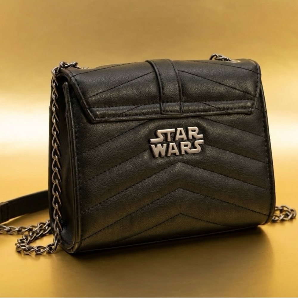 Star Wars Black Quilted Crossbody Bag